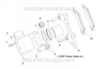 FREIN AVANT CALIPER (BUILT 9/15/14 AND BEFORE)