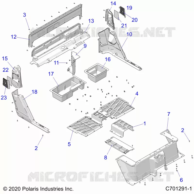 PLANCHER, REAR