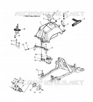 CARBURANT TANK AND CARBURATEUR MOUNTING