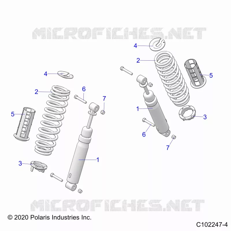 SUSPENSION ARRIERE SHOCKS AND MOUNTING