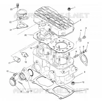 CYLINDRE 500 CARB 0962764, 500 CARB SKS 0962564,  EUROPEAN 500 CARB SKS E96 (4931873187C012)
