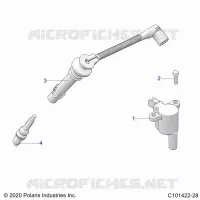 ELECTRICITE, IGNITION COIL, WIRE AND SPARK PLUG