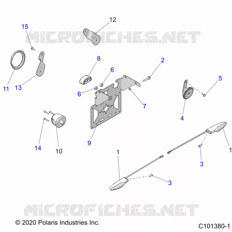 ELECTRICITE, TURN SIGNALS, HORN AND LICENSE PLATE LIGHT
