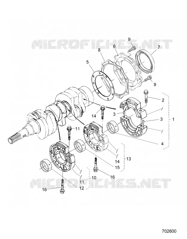 MOTEUR, MAIN BEARING CASE