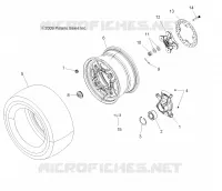 ROUES, REAR AND HUB