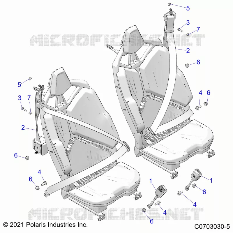 SIEGE BELT MOUNTING, REAR, STANDARD -Z22R4E92AD/AJ (C0703030-5)