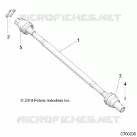 SYSTEME DE TRANSMISSION, REAR PROP SHAFT