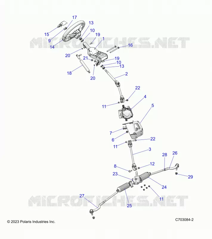 DIRECTION ASSISTEE ASM. -Z23N4V99AL/BL/AR/BR (C703084-2)
