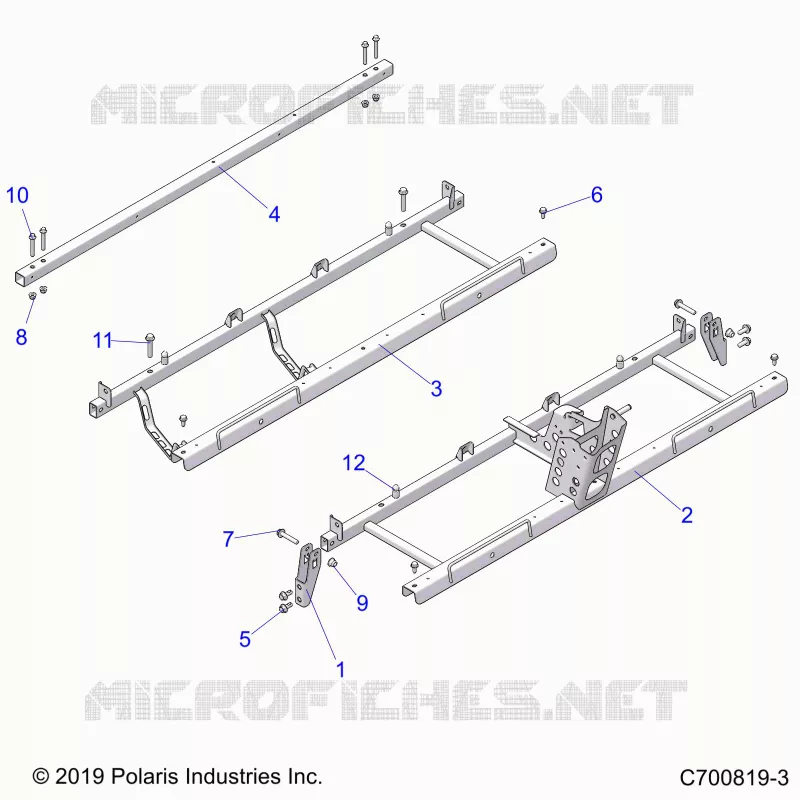 CHASSIS, SIEGE SUPPORTS- G21GMZ99AM/BM (C700819-3)