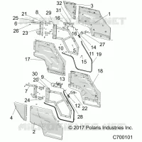 PORTES, REAR