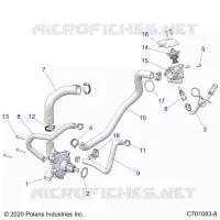 MOTEUR, WATERPUMP AND BYPASS