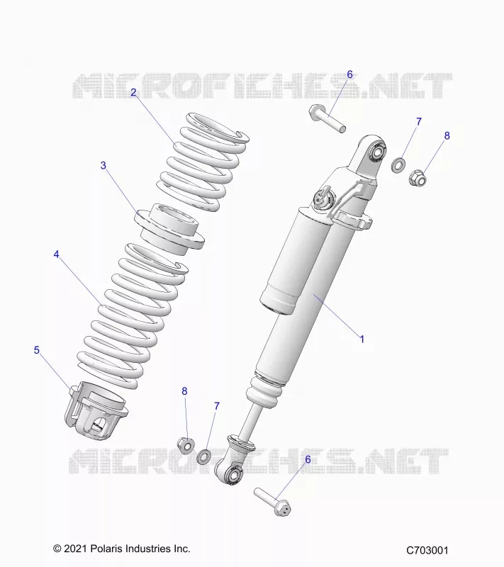 SUSPENSION, AMORTISSEUR AVANT MOUNTING