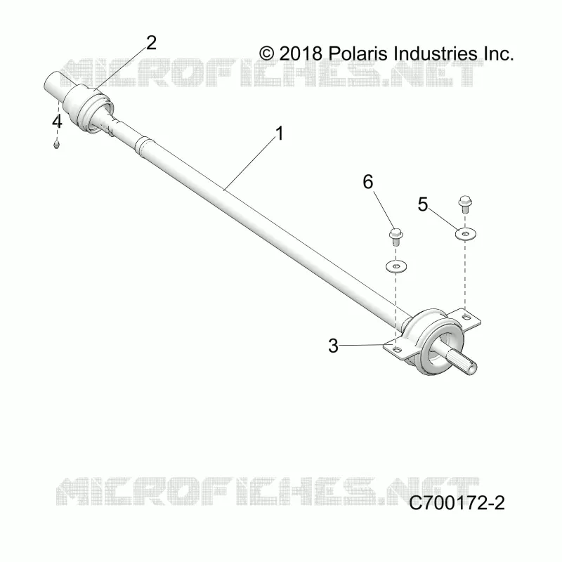 SYSTEME DE TRANSMISSION, REAR PROP SHAFT