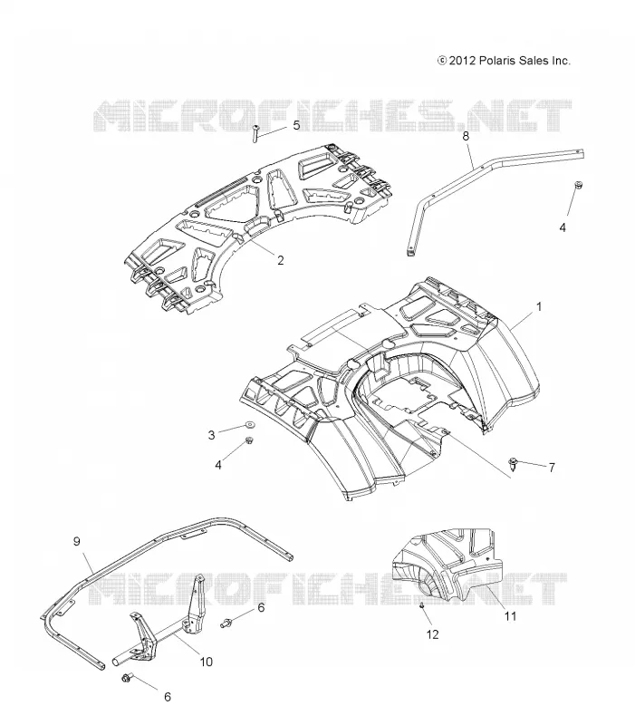 HABITACLE ARRIERE and REAR RACK