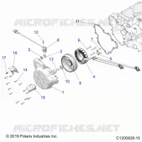 ENGINE, STATOR AND FLYROUE