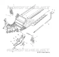 CHASSIS, PROTECTION D'EMBRAYAGE AND REPOSE PIEDS