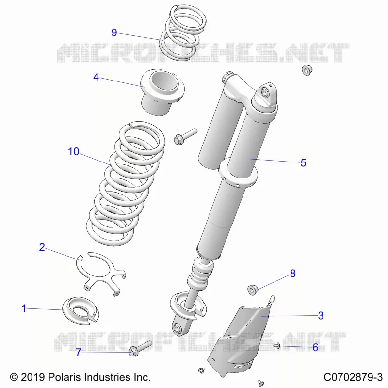 SUSPENSION, REAR SUPPORT AMORTISSEUR , STANDARD/PREMIUM