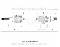 SYSTÈME DE TRANSMISSION ARRIERE HALF SHAFT