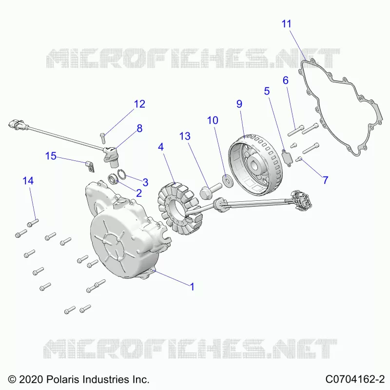 ENGINE, STATOR AND FLYROUE