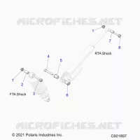 SUSPENSION, SUPPORT AMORTISSEUR , REAR SUSP.