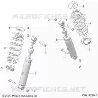 SUSPENSION ARRIERE SHOCK AND MOUNTING