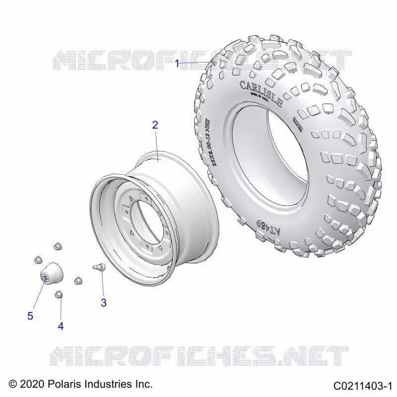 ROUES, FRONT TIRE