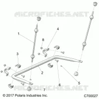 SUSPENSION, REAR BARRE STABILISATRICE