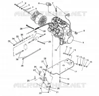 SUPPORT MOTEUR 500 EFI / 0930674 and  500 EFI SKS / 0930574 (4922962296025A)