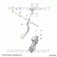 CONTROLS, FOOT CONTROLS AUTO- T23AAFGB/HB/PGD/HD/RGB/HB ALL OPTIONS  (C0514451)