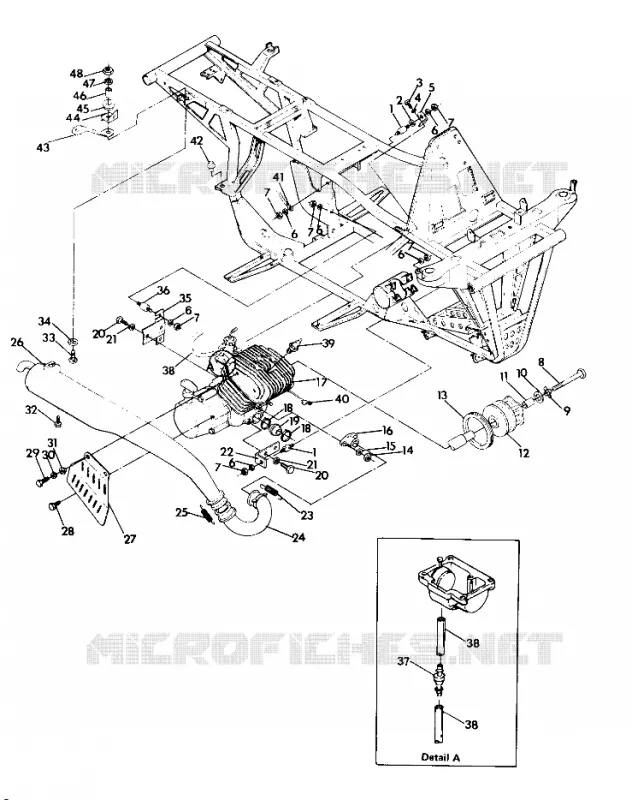 MOTEUR   MUFFLER MTG. 250 4X4