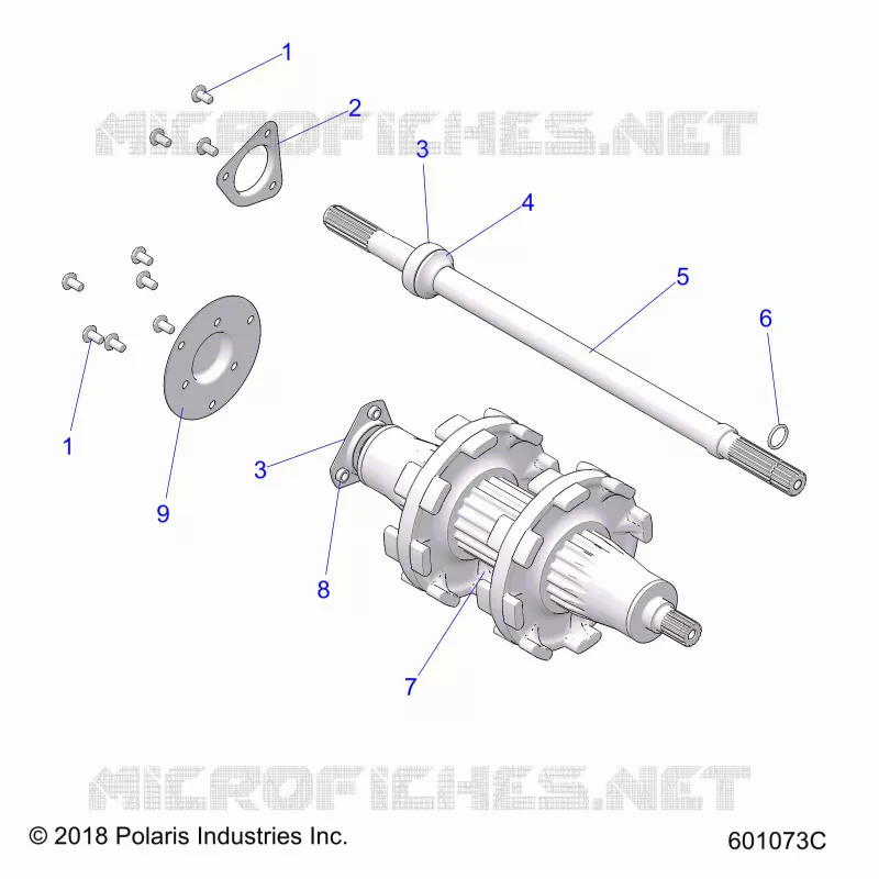 DRIVE TRAIN, JACKSHAFT AND ARBRE DE TRANSMISSION
