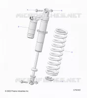 SUSPENSION, REAR SUPPORT AMORTISSEUR 