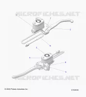 FREIN AVANT BRAKE LEVER AND MASTER CYLINDER