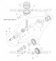 MOTEUR, VILEBREQUIN AND PISTON
