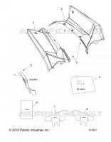HABITACLE ARRIERE AND HEAT SHIELDS