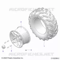 ROUES, REAR TIRE