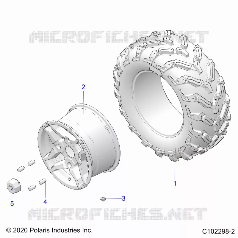 ROUES, REAR TIRE