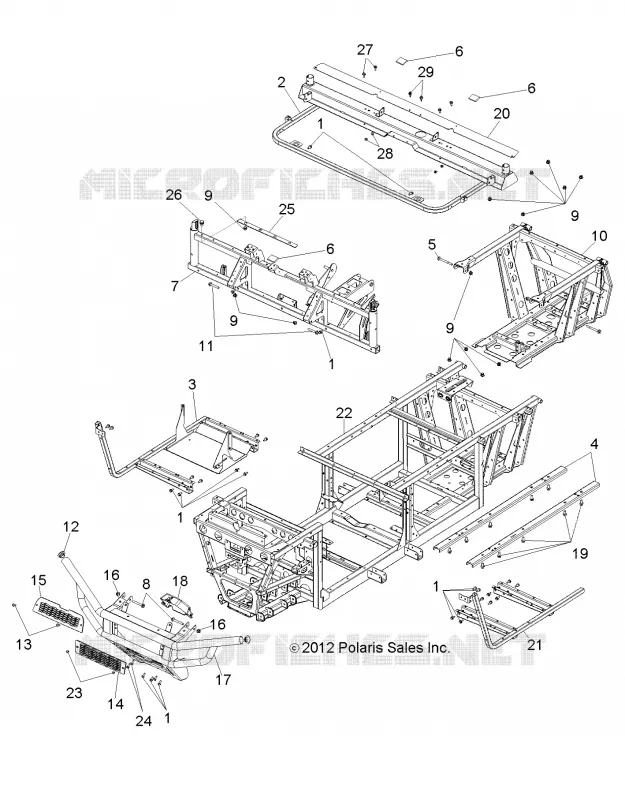 CHASSIS, CADRE AND FRONT BUMPER