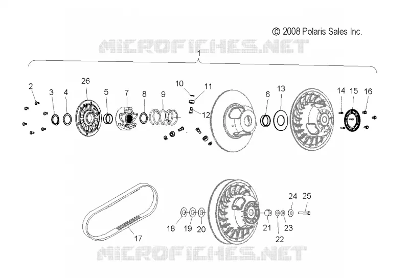 SYSTÈME DE TRANSMISSION, SECONDARY CLUTCH