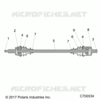 DRIVE TRAIN, CARDAN AVANT