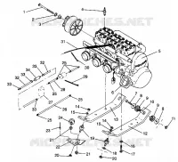 SUPPORT MOTEUR RXL 0940768 and RXL TOURING 0940869 (4925062506031A)
