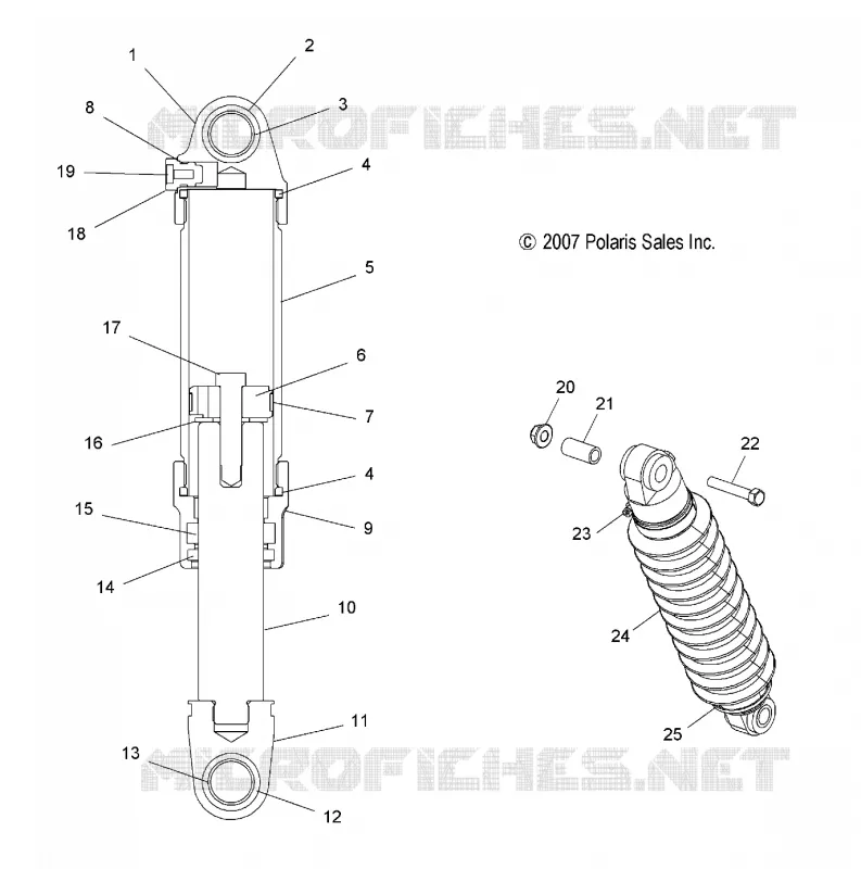 AMORTISSEUR, TRACK, FRONT (7043312)