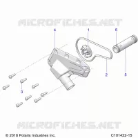 MOTEUR, WATERPUMP IMPELLER AND COVER