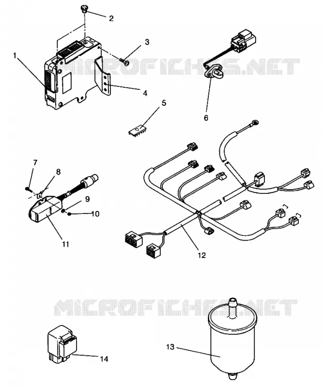 PIECES EFI 500 EFI 0963774 AND EUROPEAN 500 EFI E963774 (4936183618D002)