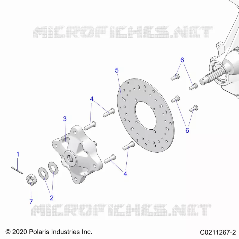 SUSPENSION AVANT HUB AND BRAKE DISC