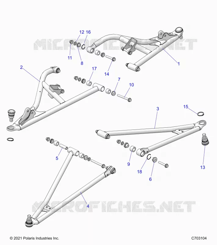 SUSPENSION AVANT CONTROL ARMS