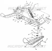 SUSPENSION AVANT AND SKI WIDETRAK LX 0972065 AND  EUROPEAN WIDETRAK LX E972 (4938223822B001)