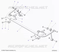 SUSPENSION, BARRE STABILISATRICE, REAR