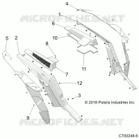 CARROSSERIE ARRIERE FENDERS AND BEZELS- Z22NAE99AJ/AN/BJ/BN (C700248-8)