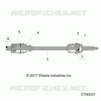 SYSTEME DE TRANSMISSION, REAR HALF SHAFT